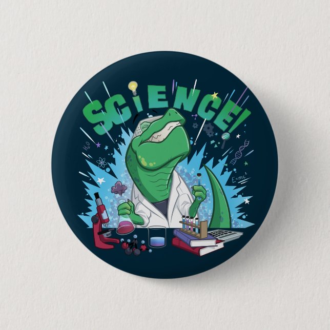 Wissenschaft-asaurus - ich tat eine Wissenschaft! Button (Vorderseite)
