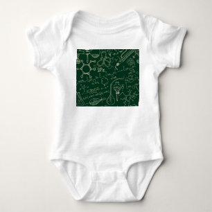 Wissenschaft, Chemie, vintage Labor Muster Baby Strampler