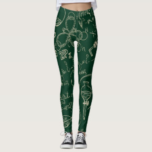 Wissenschaft, Chemie, vintage Labor Muster Leggings