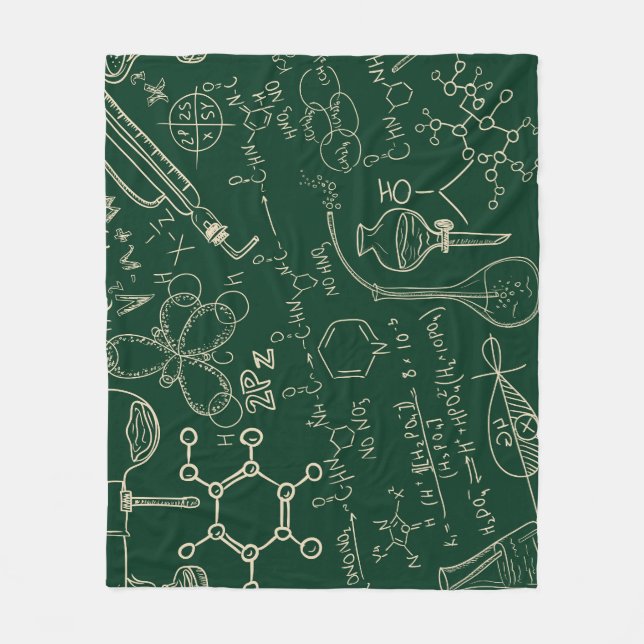 Wissenschaft, Chemie, Vintage Labormuster Fleecedecke (Vorderseite)