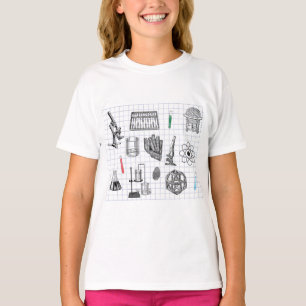 Wissenschaft Chemie Wissenschaftler Muster T-Shirt