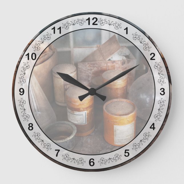 Wissenschaft - Chemist - Versuchsreif Große Wanduhr (Vorderseite)