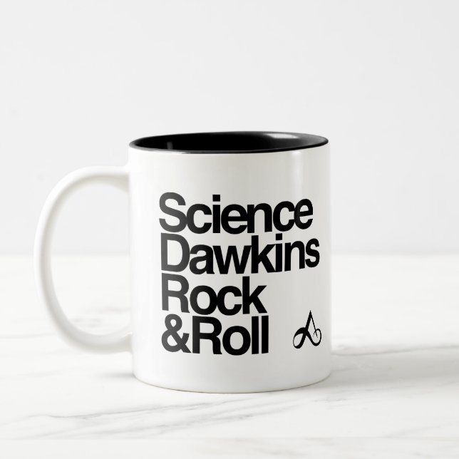 Wissenschaft Dawkins Rock u. Rolle Zweifarbige Tasse (Links)