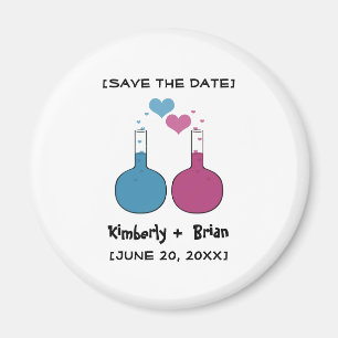 Wissenschaft des Liebe-Save the Date Magneten Magnet