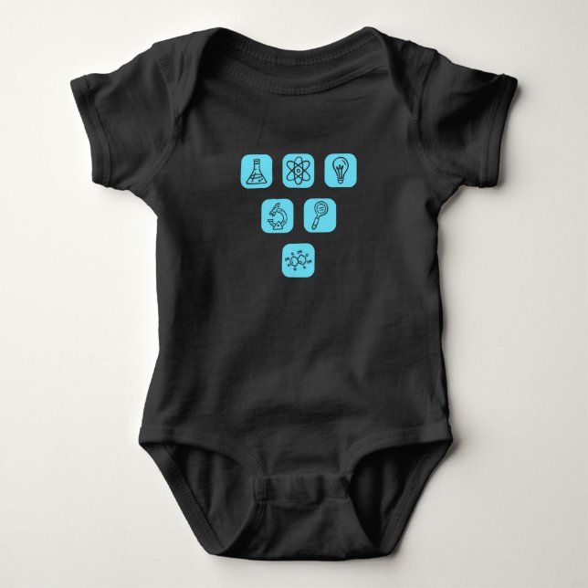 Wissenschaft Elemente Artikel Baby Strampler (Vorderseite)