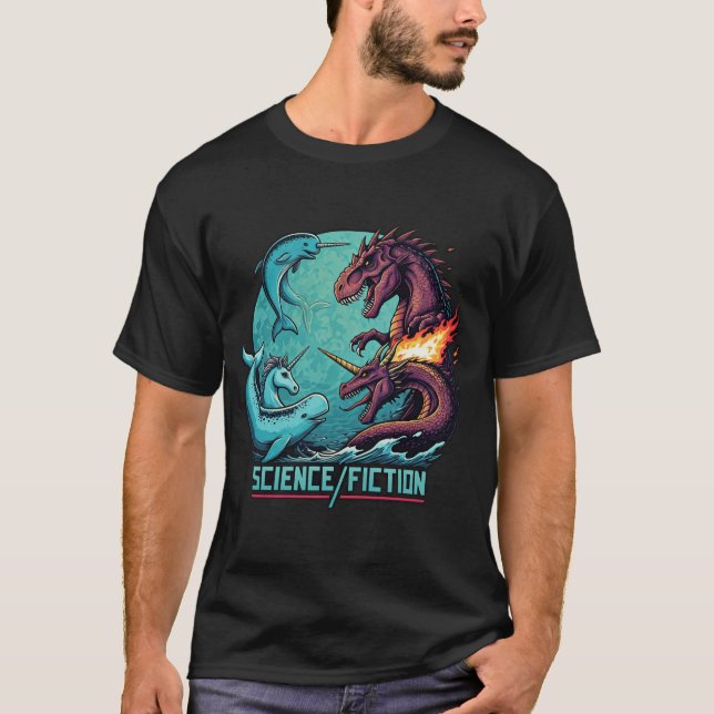 Wissenschaft/Fiktion Schlacht auf See T-Shirt (Vorderseite)