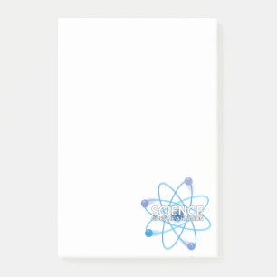 WISSENSCHAFT GIBT MIR EINEN HADRON POST-IT KLEBEZETTEL