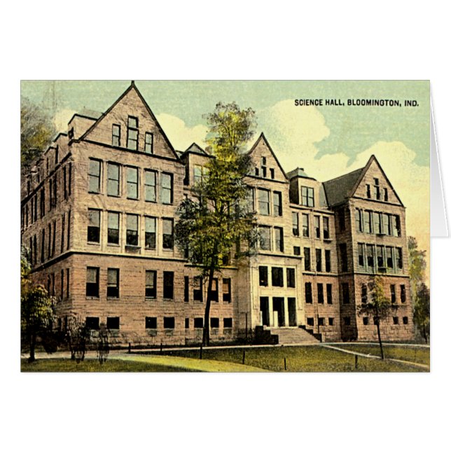 Wissenschaft Hall 1930 Bloomingtons Indiana IU (Vorderseite (Horizontal))