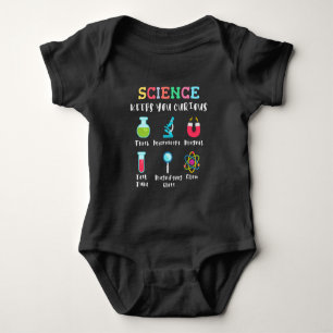 Wissenschaft hält dich neugierig baby strampler