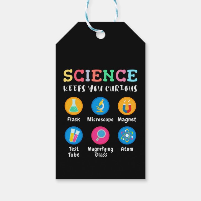 Wissenschaft hält dich neugierig geschenkanhänger (Vorderseite)
