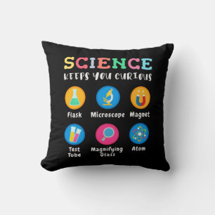 Wissenschaft hält dich neugierig kissen