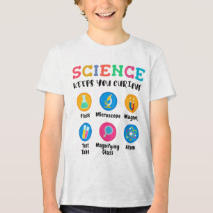 Wissenschaft hält dich neugierig Tri-Blend shirt