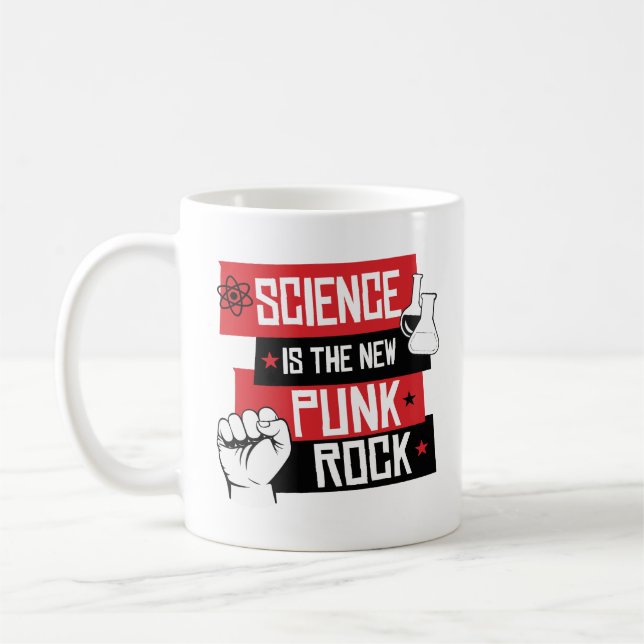 Wissenschaft ist der neue Punk-Rock Kaffeetasse (Links)