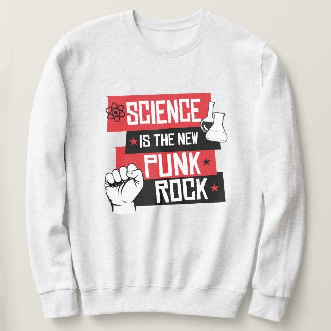 WISSENSCHAFT IST DER NEUE PUNKTSTEIN SWEATSHIRT (Design vorne)