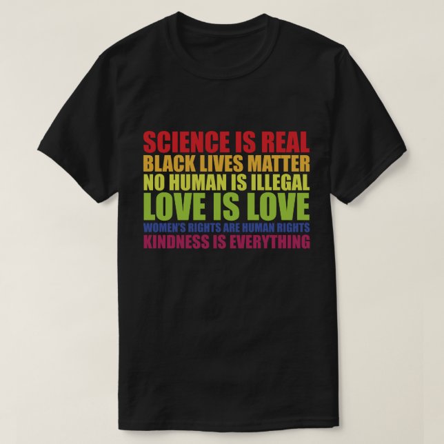 Wissenschaft ist ein echter schwarzer Lebensstil,  T-Shirt (Design vorne)