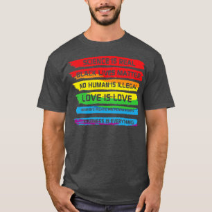 Wissenschaft ist ein echtes Schwarzes Leben Rainbo T-Shirt
