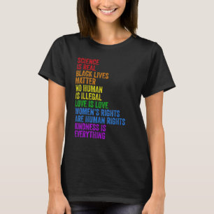 Wissenschaft ist eine echte schwarze Lebensart Mat T-Shirt