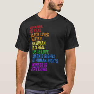 Wissenschaft ist eine echte schwarze Lebensart Mat T-Shirt