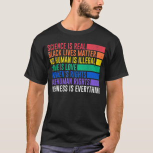 Wissenschaft ist eine echte schwarze Lebensart Mat T-Shirt