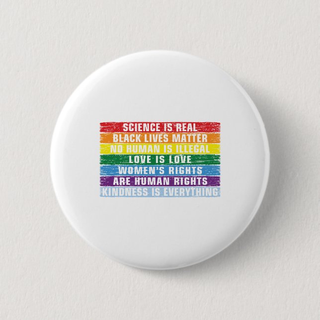 Wissenschaft ist eine echte schwarze Lebensfrage Button (Vorderseite)
