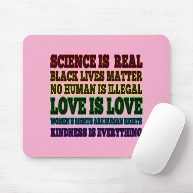 Wissenschaft ist eine echte schwarze Lebensfrage Mousepad (Mit Mouse)
