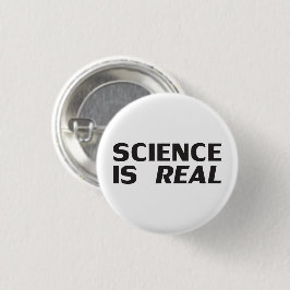 Wissenschaft ist eine echte weiße, moderne, mutige button