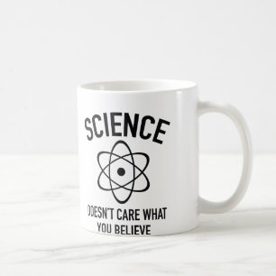 Wissenschaft ist es egal, woran man glaubt kaffeetasse
