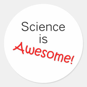 Wissenschaft ist fantastisch runder aufkleber