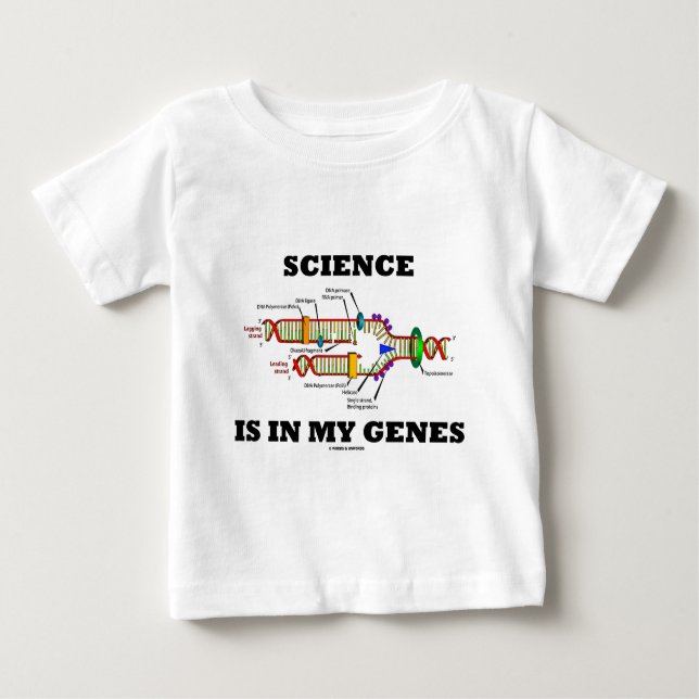 Wissenschaft ist in meinen Genen Baby T-shirt (Vorderseite)