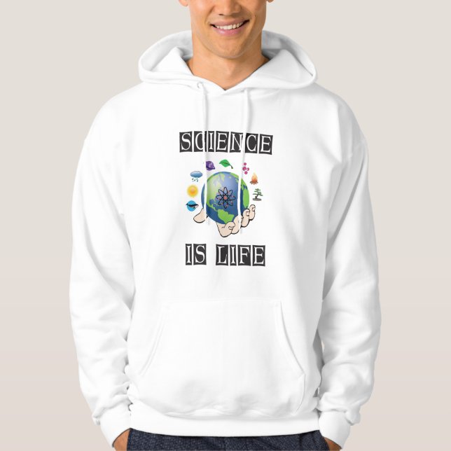 Wissenschaft ist Leben Hoodie (Vorderseite)