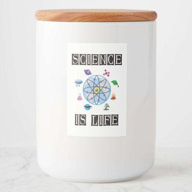 Wissenschaft ist Leben Lebensmitteletikett (Vorderseite)