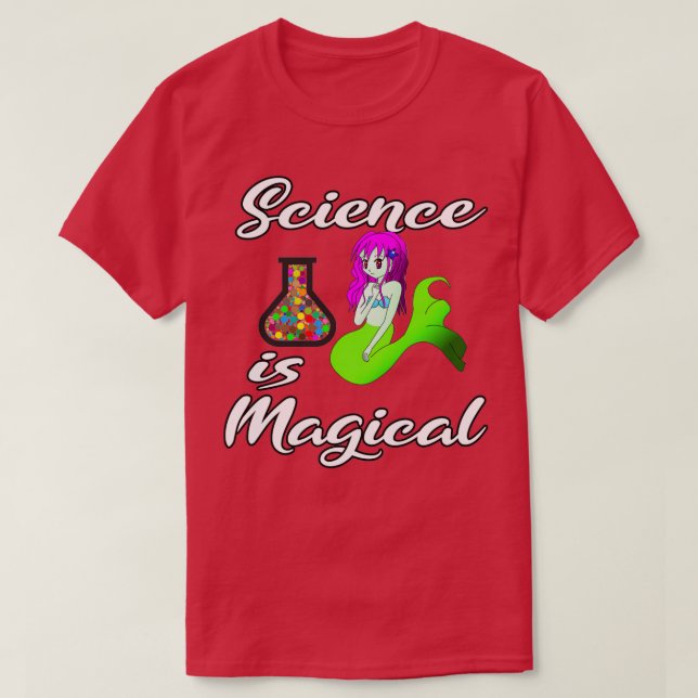 Wissenschaft ist magische Meerjungfrau T-Shirt (Design vorne)