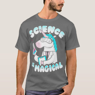 Wissenschaft ist magischer Funny Labrador Unicorn  T-Shirt