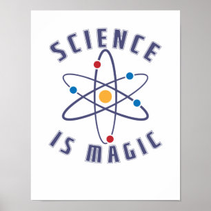 Wissenschaft ist magischer Nerd Poster