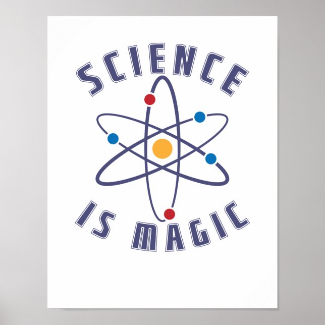 Wissenschaft ist magischer Nerd Poster (Vorne)