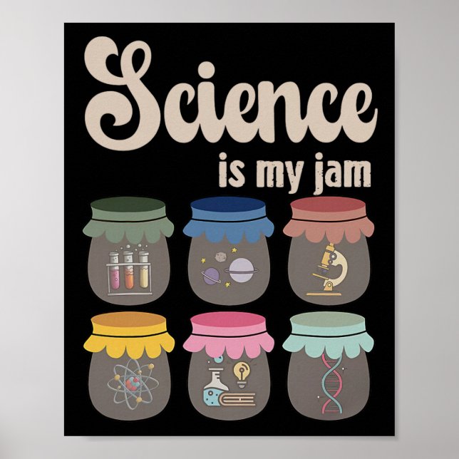 Wissenschaft ist mein Ding Lehrer Stem Schüler Bil Poster (Vorne)