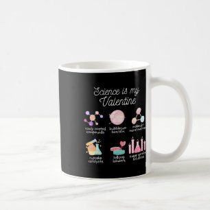 Wissenschaft ist mein Valentinstag Chemie Biologie Kaffeetasse