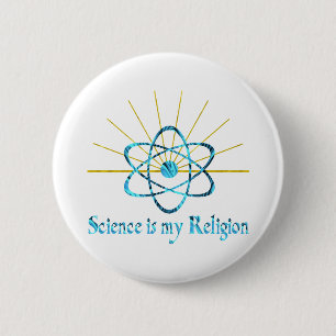 Wissenschaft ist meine Religion Button