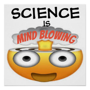 Wissenschaft ist Minenblasen Emoji 1 Poster
