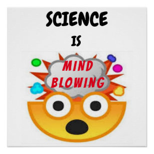 Wissenschaft ist Minenblasen Emoji 3 Poster