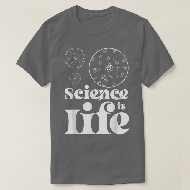 Wissenschaft ist Nerd der Biowissenschaften T-Shirt (Design vorne)