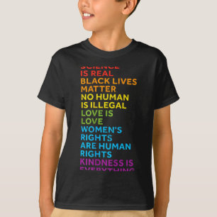 Wissenschaft ist real Schwarze Leben Menschen sind T-Shirt