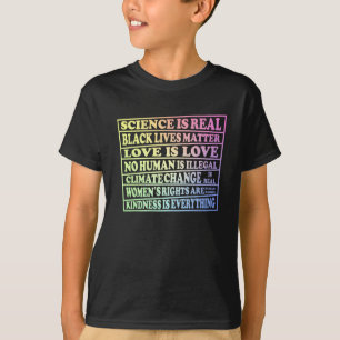 Wissenschaft ist real - Schwarzes Leben - Liebe is T-Shirt