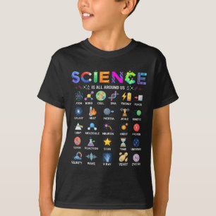 Wissenschaft ist überall Alphabet A-Z Stem Lehrer T-Shirt