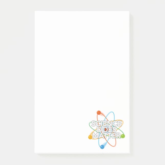 WISSENSCHAFT IST VON BEDEUTUNG POST-IT KLEBEZETTEL (Vorderseite)