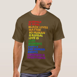 Wissenschaft ist wahrer schwarzer Lebenslauf Matte T-Shirt