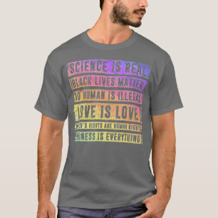 Wissenschaft ist wahrer schwarzer Lebensunterhalt T-Shirt