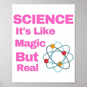 WISSENSCHAFT ist wie Magie, aber echt Poster