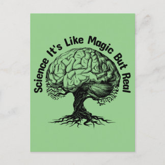 Wissenschaft ist wie Magie, aber echt Postkarte