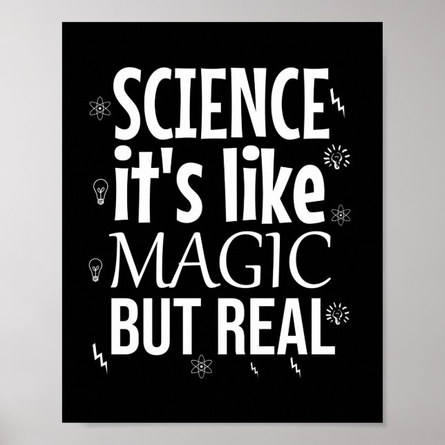 Wissenschaft ist wie Magie, aber real Poster (Vorne)
